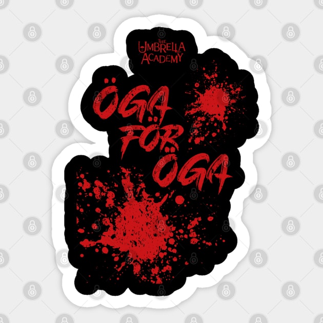 UMBRELLA ACADEMY : OGA FOR OGA (GRUNGE STYLE) Sticker by FunGangStore